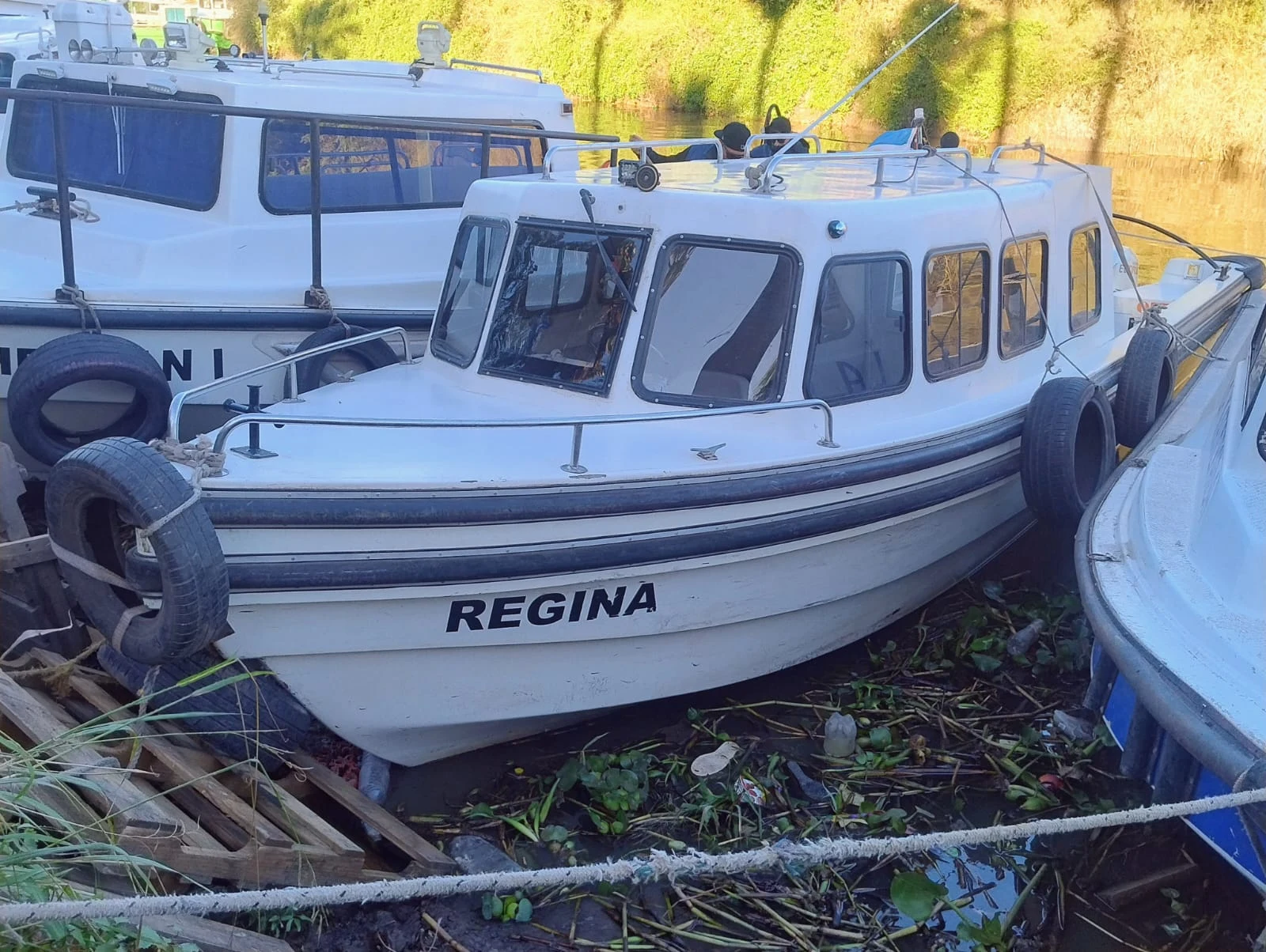 Embarcación Regina de Lightship en el río